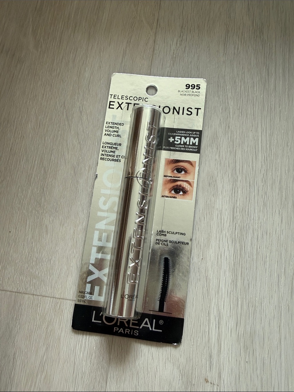 L'Oréal Telescopic Extensionist Mascara - Blackest Black (995)